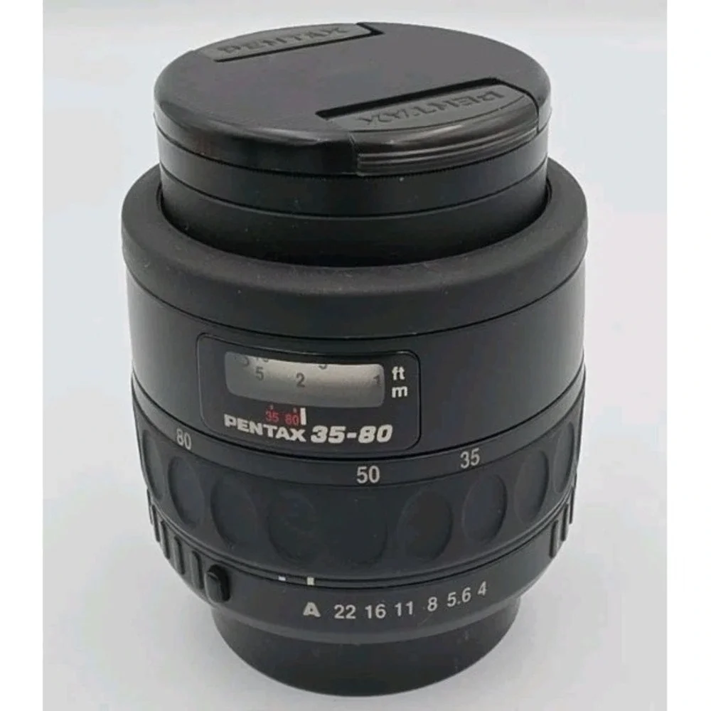 Pentax-F 35-80mm f4-5.6 SMC Autofocus Lens with Quantaray 49mm UV Filter